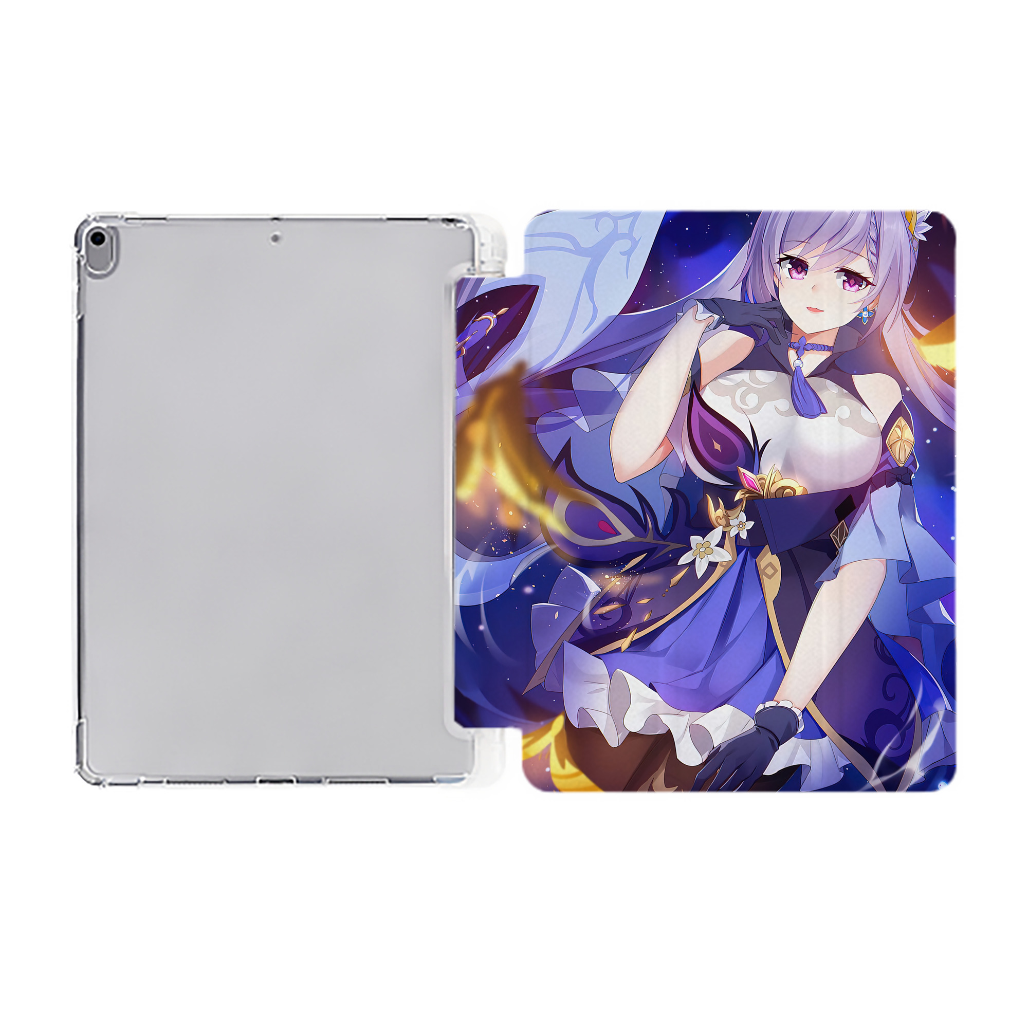 げんし神 genshin IPad ケース ペン収納付き 三つ折りスタンド PUレザー×シリコン 対応機種9.5/10.5/10.9インチ